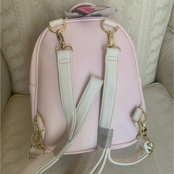 Betsey Johnson Blush Quilted Convertible Backpack Shoulder Bag Purse NWT